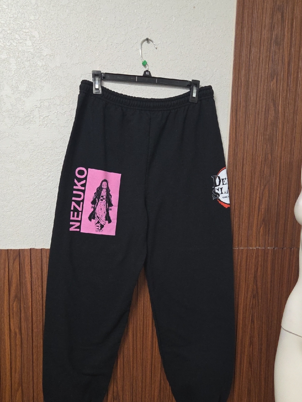 Black Nezuko Graphic Joggers - Men